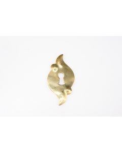 Schild, hoch, poliert, Beschläge, Messing, 8 cm, 4 cm