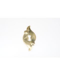 Schild, hoch, mit Muster, Beschläge, Messing, 8 cm, 4 cm