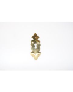 Schild, hoch, poliert, Beschläge, Messing, 10.5 cm, 3.5 cm