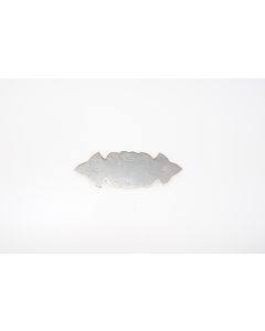 Schild, quer, Beschläge, Eisen, 4 cm, 11 cm