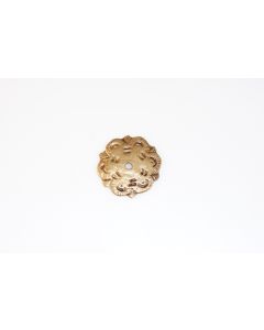 Rosette, rund, poliert, Beschläge, Messing, 4.5 cm, 4.5 cm