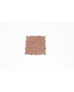 Rosette, viereckig, rostig, Beschläge, Eisen, 5 cm, 5 cm