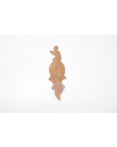 Schild, hoch, rostig, Beschläge, Eisen, 14 cm, 4 cm