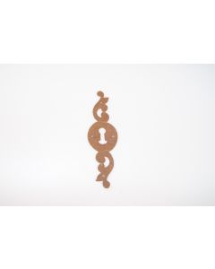 Schild, hoch, rostig, Beschläge, Eisen, 13 cm, 4 cm