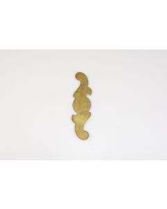 Schild, Beschläge, Messing, 14 cm, 3.5 cm