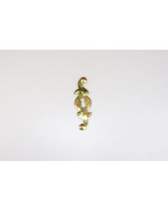 Schild, Beschläge, Messing, 10 cm, 3 cm