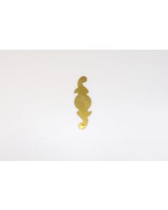 Schild, Beschläge, Messing, 10 cm, 3 cm