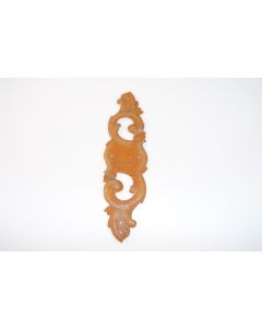 Schild, hoch, rostig, Beschläge, Eisen, 19.5 cm, 5.5 cm