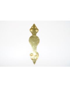 Schild, hoch, poliert, Beschläge, Messing, 19 cm, 5 cm