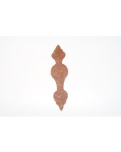 Schild, hoch, rostig, Beschläge, Eisen, 19 cm, 5 cm