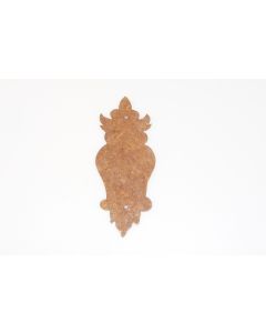 Schild, hoch, rostig, Beschläge, Eisen, 11.5 cm, 4.5 cm