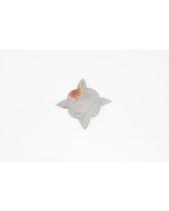 Rosette, viereckig, Beschläge, Eisen, 6 cm, 6 cm