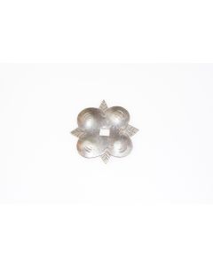 Rosette, viereckig, Beschläge, Eisen, 6 cm, 6 cm