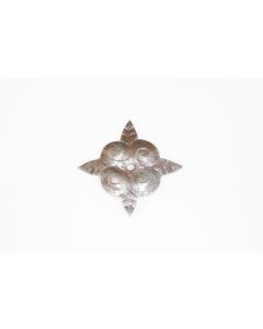 Rosette, viereckig, Beschläge, Eisen, 7 cm, 7 cm