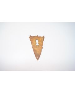 Schild, hoch, rostig, Beschläge, Eisen, 11.5 cm, 7 cm