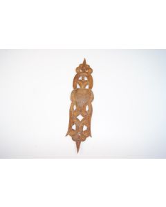 Schild, hoch, rostig, Beschläge, Eisen, 22 cm, 5 cm