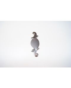 Schild, hoch, Beschläge, Eisen, 12.5 cm, 4 cm