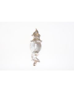 Schild, hoch, Beschläge, Eisen, 13.5 cm, 4 cm