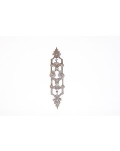 Schild, hoch, Beschläge, Eisen, 14 cm, 3 cm