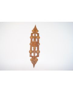Schild, hoch, rostig, Beschläge, Eisen, 27 cm, 6 cm
