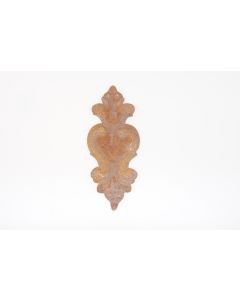 Schild, hoch, rostig, Beschläge, Eisen, 14 cm, 6 cm