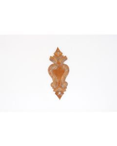 Schild, hoch, rostig, Beschläge, Eisen, 10 cm, 4 cm