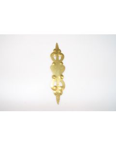 Schild, hoch, poliert, Beschläge, Messing, 17.5 cm, 4 cm