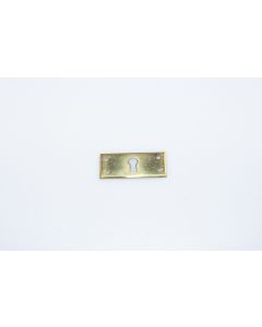 Schild quer klein, Beschläge, Messing, 40mm, 16mm