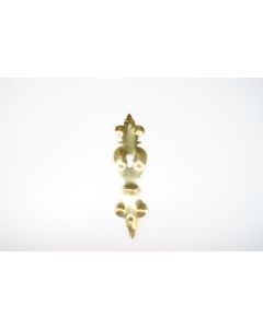 Schild, hoch, poliert, Beschläge, Messing, 15 cm, 4 cm