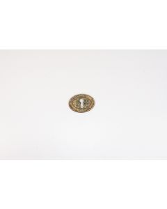 Schild, quer, poliert, Kommoden Beschläge, Messing, 4.5 cm, 6 cm