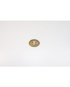 Schild, quer, poliert, Kommoden Beschläge, Messing, 4.5 cm, 6 cm
