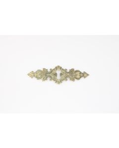 Schild, quer, poliert, Beschläge, Messing, 3.5 cm, 10.5 cm