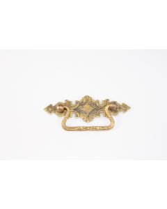 Griff, quer, patiniert, Kommoden Beschläge, Messing, 3.5 cm, 10.5 cm
