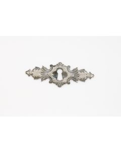 Schild, quer, Beschläge, vernickelt, 4 cm, 10.5 cm