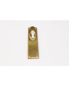 Schild, hoch, poliert, Beschläge, Messing, 8 cm, 2.5 cm