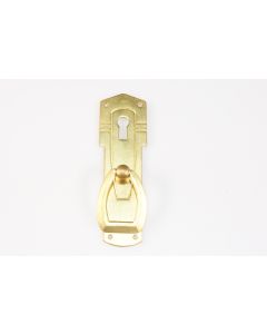 Schild mit Griff, hoch, poliert, Beschläge, Messing, 9.5 cm, 3 cm