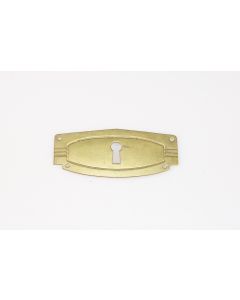 Schild, quer, poliert, Beschläge, Messing, 3.5 cm, 8 cm