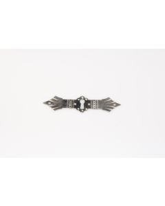 Schild, quer, Beschläge, vernickelt, 2.5 cm, 10.5 cm