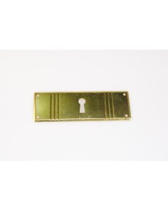 Schild, quer, poliert, Kommoden Beschläge, Messing, 3.5 cm, 10 cm