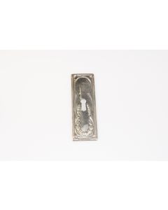Schild, hoch, Kommoden Beschläge, vernickelt, 9.5 cm, 3 cm