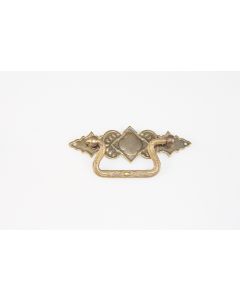 Griff, quer, patiniert, Kommoden Beschläge, Messing, 3.5 cm, 10.5 cm