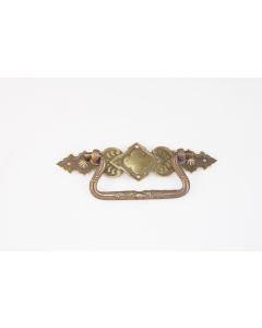 Griff, quer, patiniert, Kommoden Beschläge, Messing, 3.5 cm, 13 cm