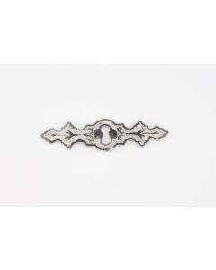 Schild, quer, Beschläge, vernickelt, 30mm, 105mm