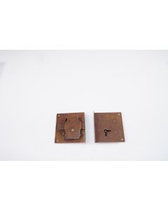 Einbauschloss rechts, Beschläge, Eisen, 75mm, 70mm, Dornmass 25mm