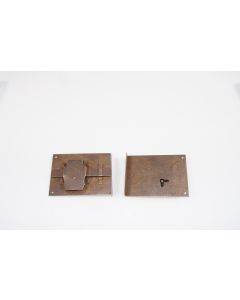 Einbauschloss rechts, Beschläge, Eisen, 75mm, 100mm, Dornmass 60mm
