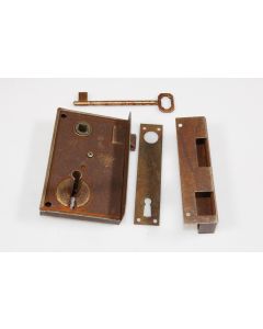 Zimmertürschloss, Beschläge, Eisen, 110mm, 70mm, Dornmass 45mm