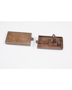 Schnappriegelschloss, Beschläge, Eisen, 70mm, 115mm, Dornmass 75mm