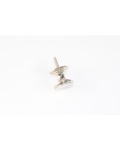 Knopf, rund, Beschläge, Chrom, 1.5 cm, 1.5 cm