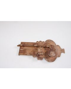 Offenes Schnappriegelschloss, links, Beschläge, Eisen, 105mm, 230mm, Dornmass 110mm