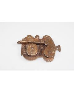Offenes Schnappriegelschloss  links, Beschläge, Eisen, 95mm, 130mm, Dornmass 35mm
